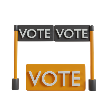 Candidat politique  3D Icon