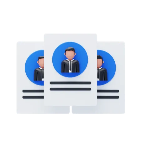 후보자  3D Icon