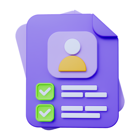 후보자  3D Icon