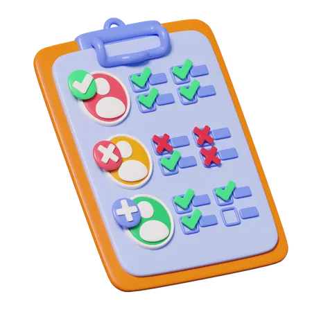 Candidate Analysis 3D Icon