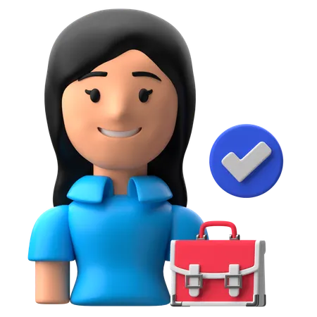 Candidate Female  3D Icon