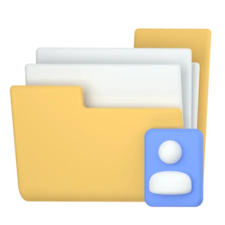 Candidate Files And Data 3D Icon