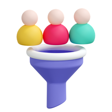 Candidate Filter  3D Icon