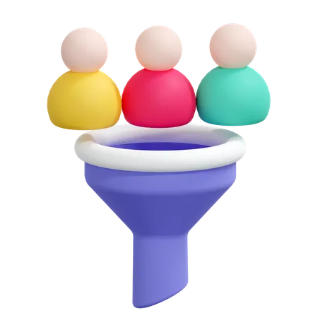 Candidate Filter  3D Icon