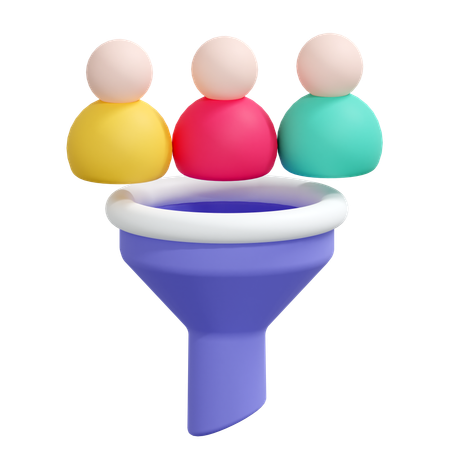 Candidate Filter  3D Icon