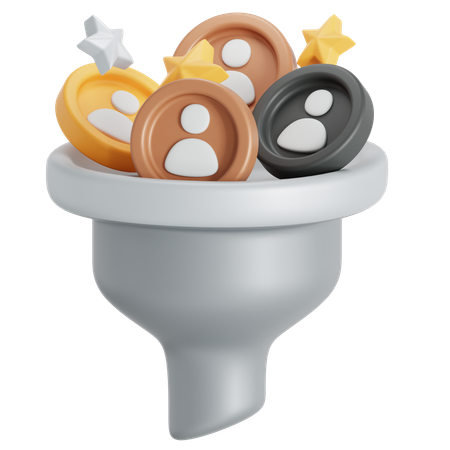 Candidate filter  3D Icon