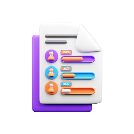 Candidate Form  3D Icon