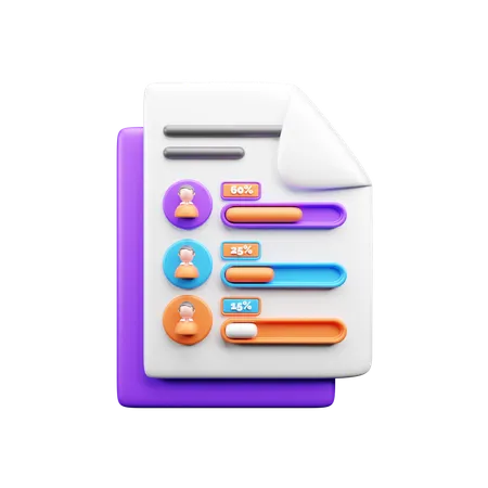 Candidate Form  3D Icon