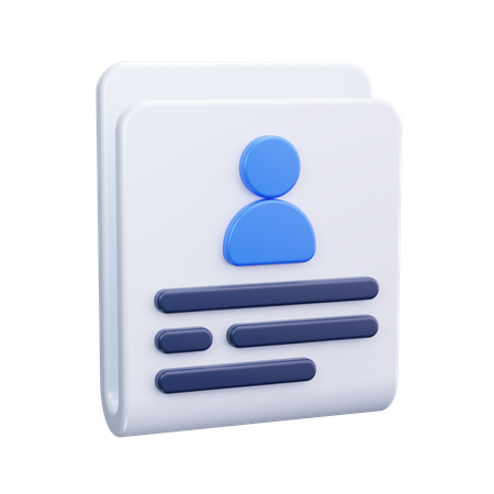 Candidate form  3D Icon