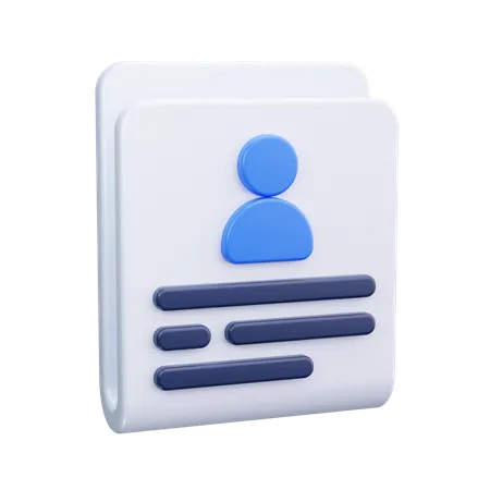 Candidate form  3D Icon