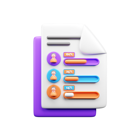 Candidate Form  3D Icon