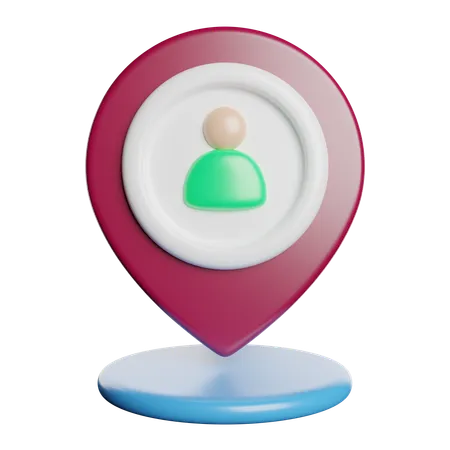 후보자 위치  3D Icon