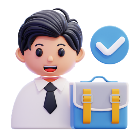 CANDIDATE MALE  3D Icon