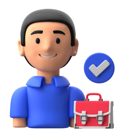 Candidate Male  3D Icon