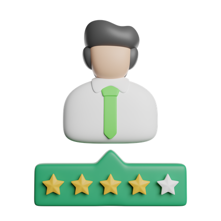 Candidate Rating  3D Icon