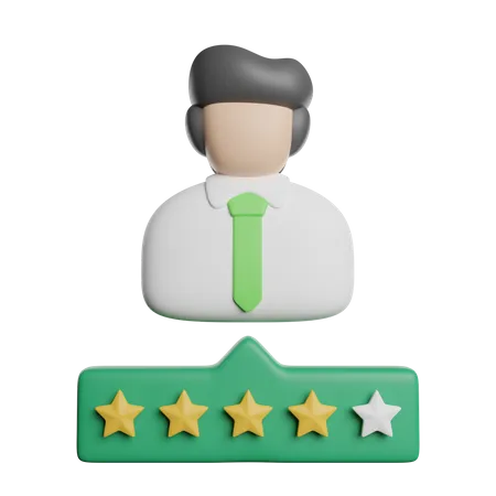 Candidate Rating  3D Icon