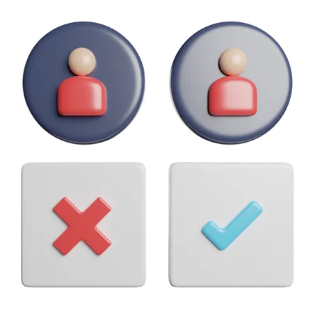 Candidate Selection  3D Icon