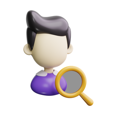 Candidato a emprego  3D Icon