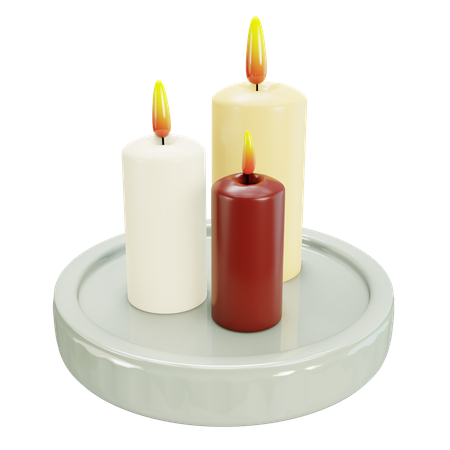 Candle  3D Illustration