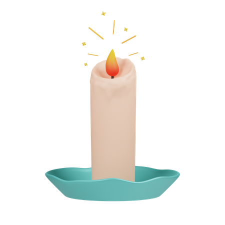 Candle  3D Illustration