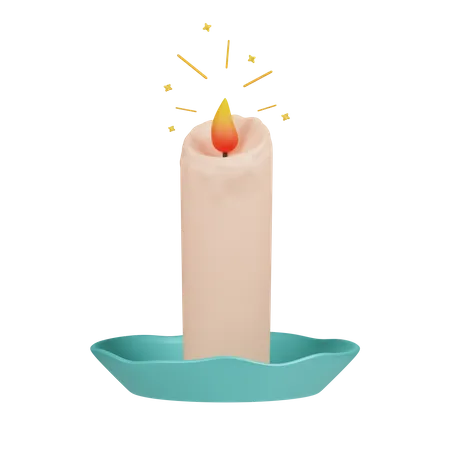 Candle  3D Illustration