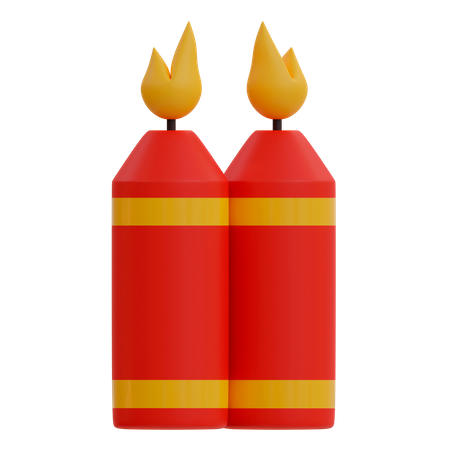 Candle  3D Illustration