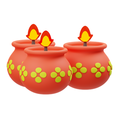 Candle  3D Illustration