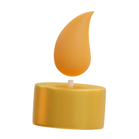 Candle  3D Illustration