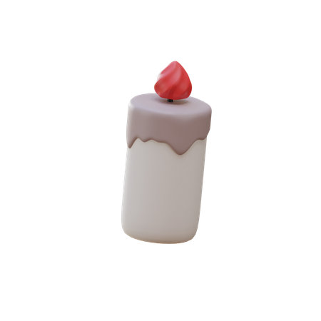 Candle 3D Illustration