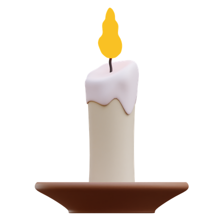 Candle 3D Illustration