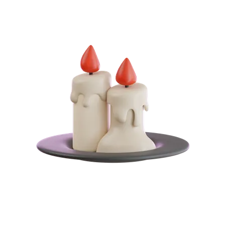 Candle 3 D Illustration 3D Icon