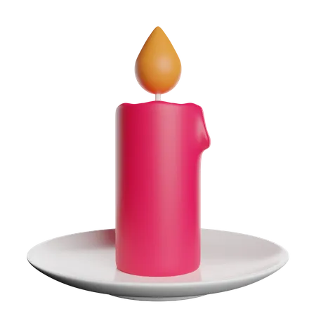 Candle Light Therapy 3D Icon