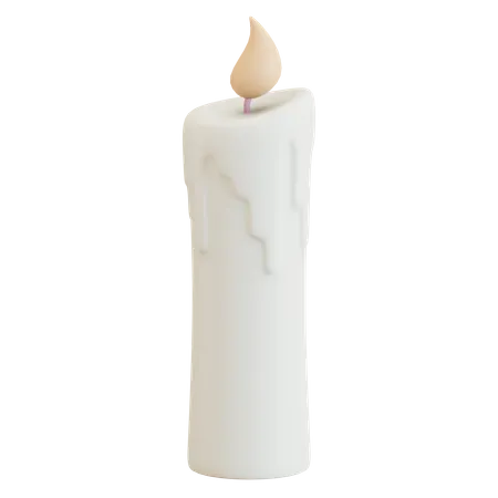 3 D Candle Illustration 3D Icon