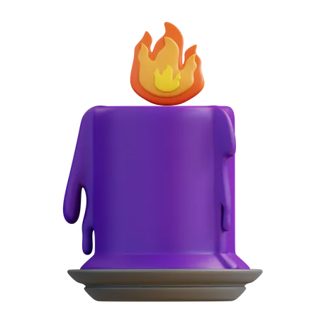 3 D Illustration Candle 3D Icon