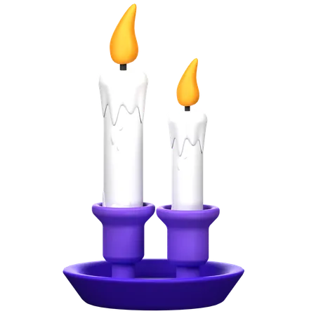 Candle 3 D Icon Illustration 3D Icon