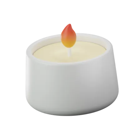 Candle Aromatherapy  3D Icon
