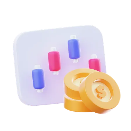 Candle Bar  3D Icon