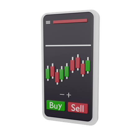 Candle Breakout Strategy  3D Illustration