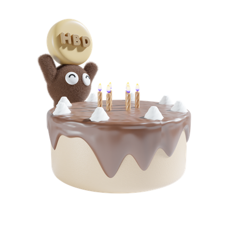 Candle Cake  3D Icon