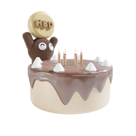 Candle Cake  3D Icon