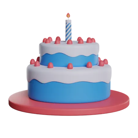 Candle Cake  3D Icon