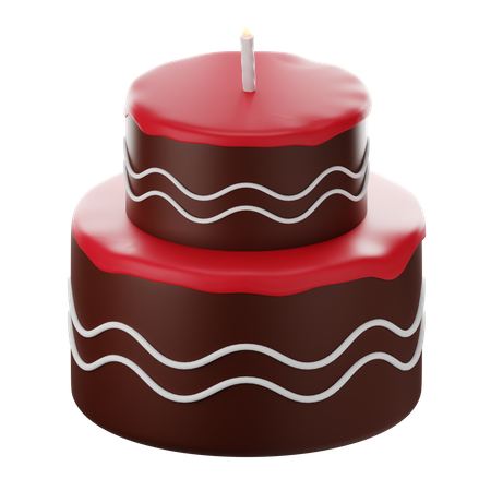 Candle Cake  3D Icon