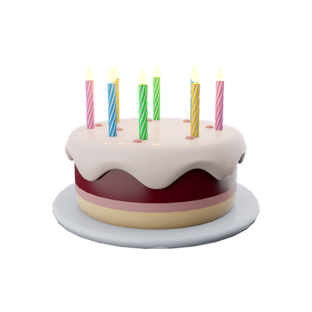 Candle Cake  3D Icon