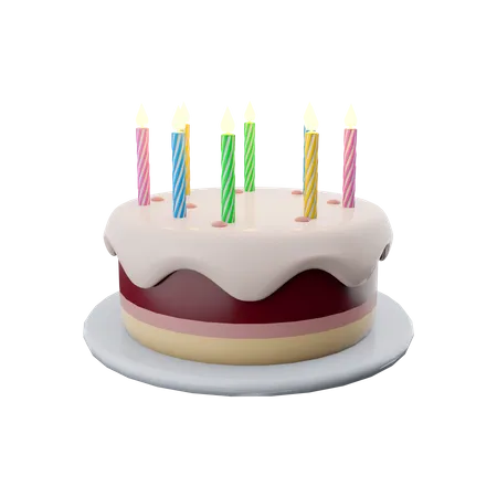 Candle Cake  3D Icon