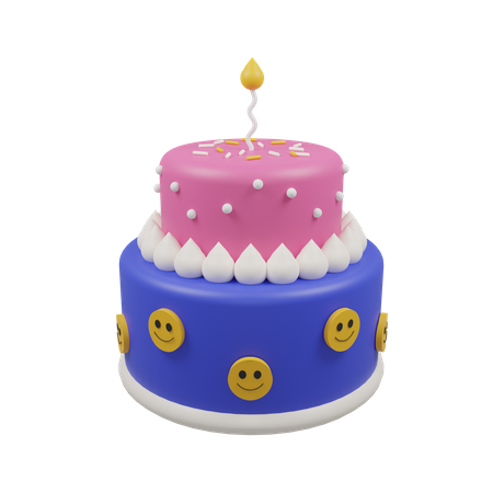Candle Cake  3D Icon