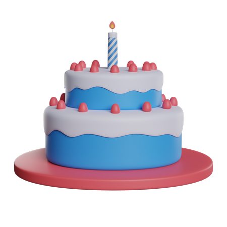 Candle Cake  3D Icon