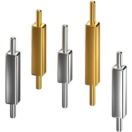 Candle Chart  3D Icon