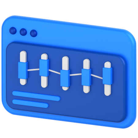 Candle Chart  3D Icon