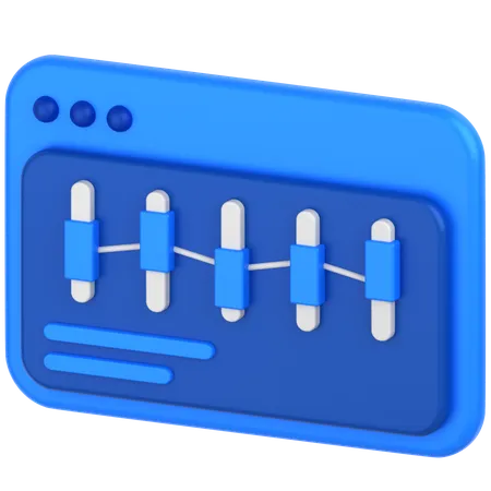 Candle Chart  3D Icon