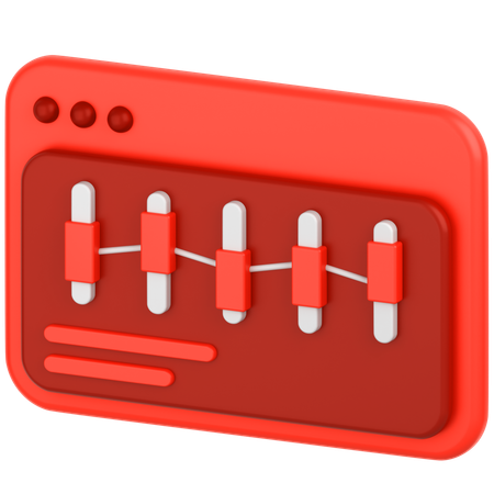 Candle Chart  3D Icon